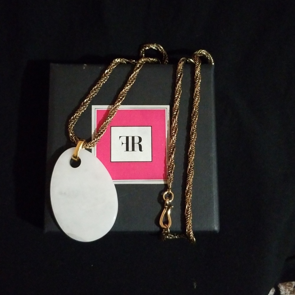FR gold necklace